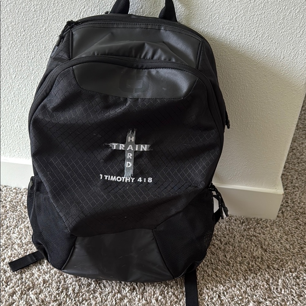 OGIO Black Backpack with Embroidered Design